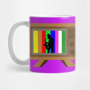 sax man on tv Mug